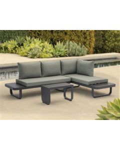 Kjolen Lounge Set Aluminium Groen