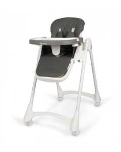 Kinderstoel - opklapbaar - wit/grijs