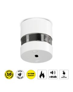 Mini rookmelder met 10 jaar batterij Wit