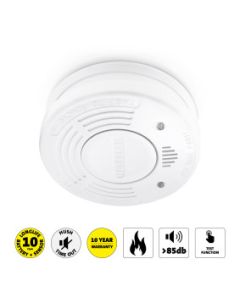 Rookmelder met 10 jaar batterij- en sensorlevensduur Wit